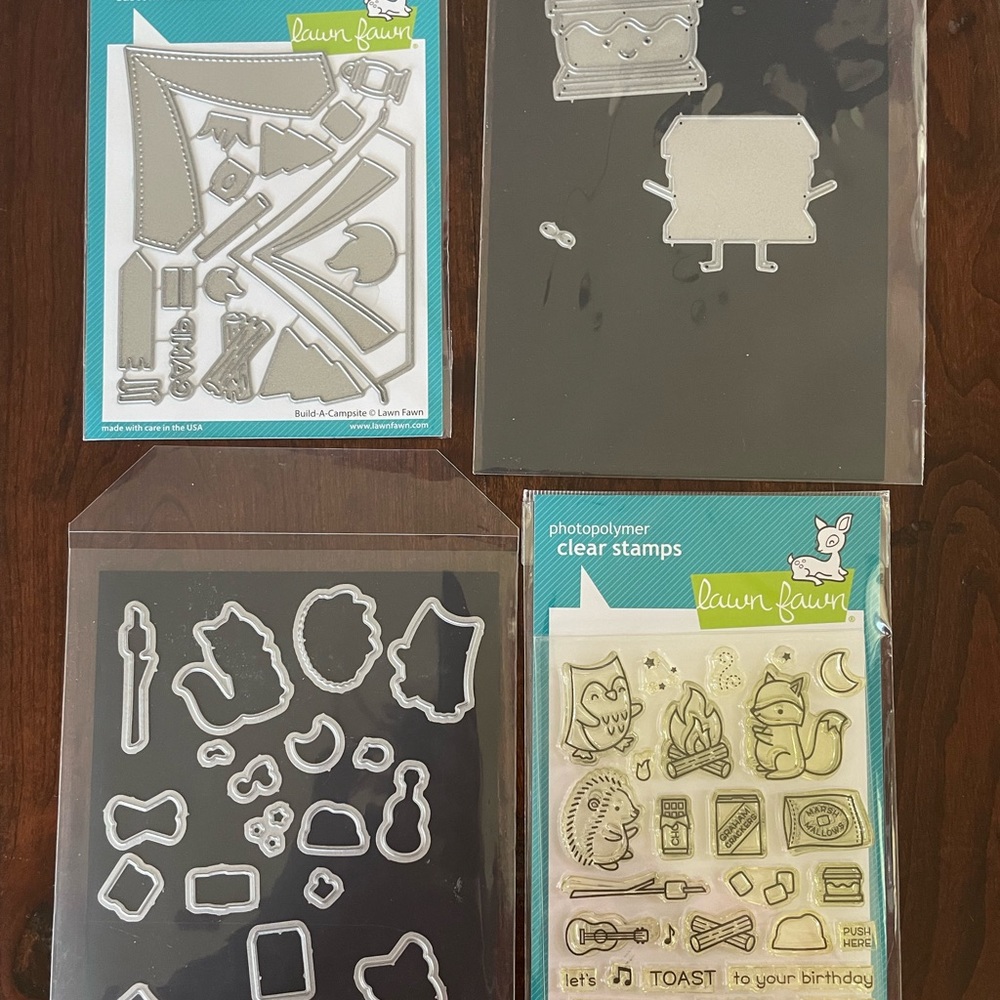 Lawn fawn s’more and camping bundle